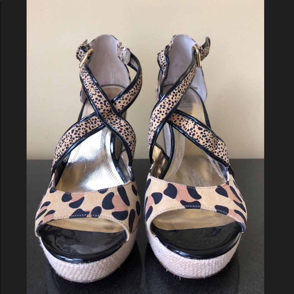 Falchi Cheetah Wedges